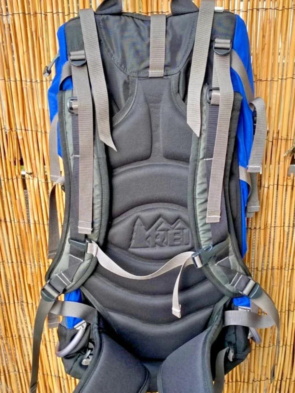 REI Talus 50L Hiking Backpack Blue Black Gorpcore Retro Technical Pack